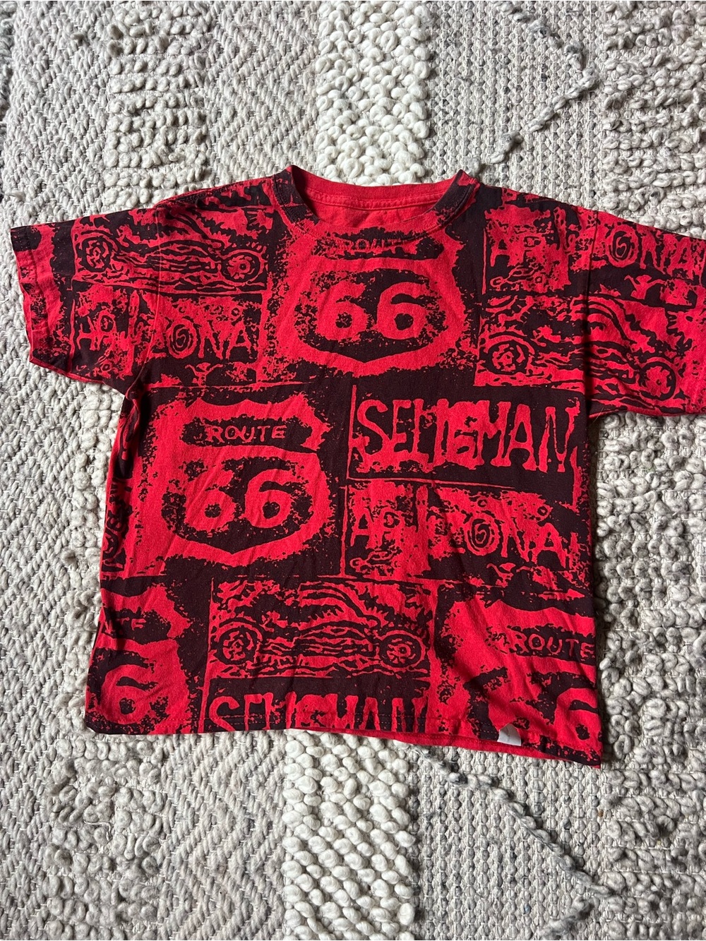 Route 66 Red and Black Graphic Tee